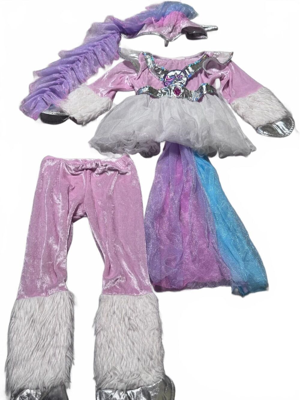 Teetot Unicorn Princess Costume 2T Pink Purple See Measurements In Description